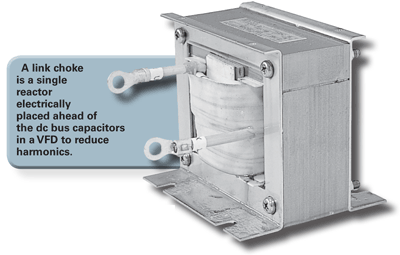 frequency inverter link choke